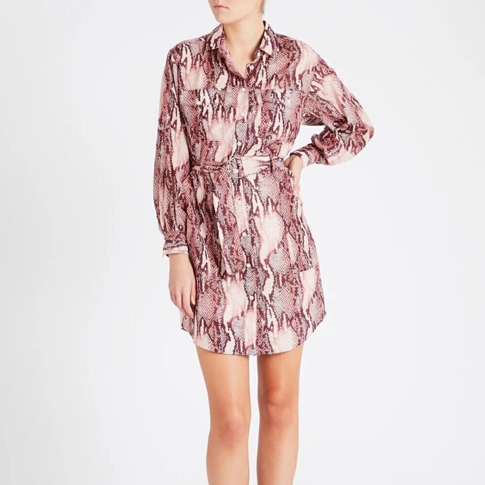 Current/Elliott the Carmel dress in peach whip python